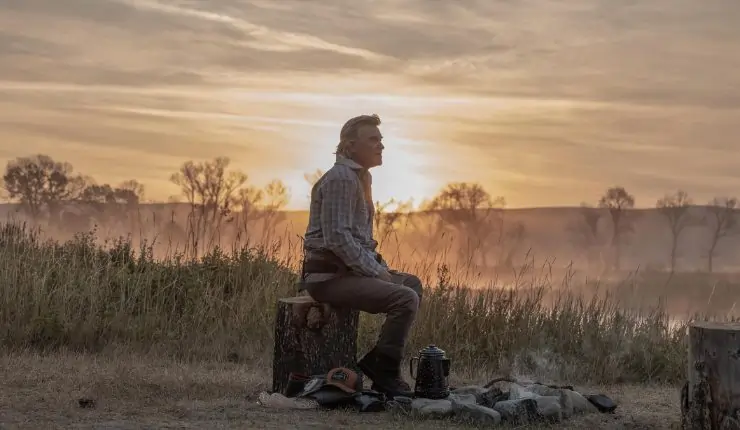 Kurt Russell sits and watches the sunset in The Madison