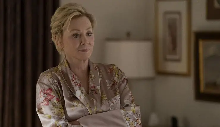 Jean Smart stands on with arms crossed in Hacks