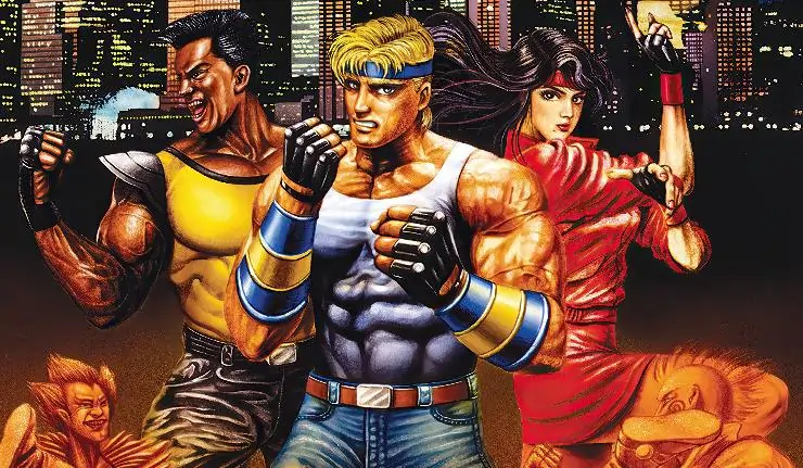 Animated characters from Streets of Rage video Game
