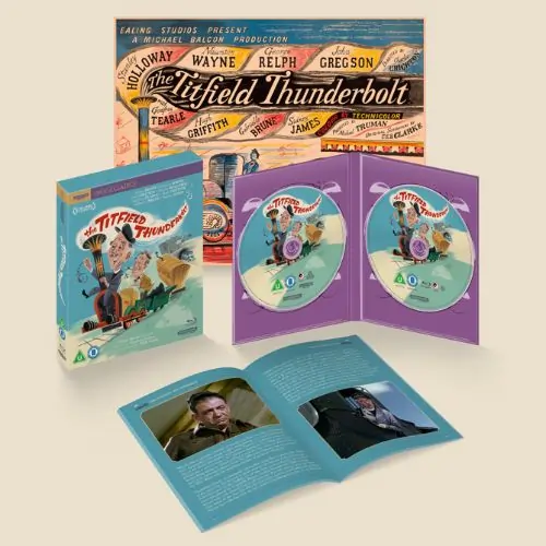 Studiocanal 4K UHD Artwork for ealing comedy The Titfield Thunderbolt