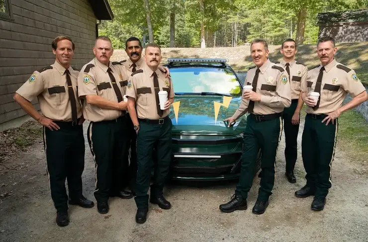 A group of officers in Super Troopers 3