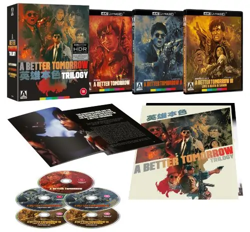 4k BOX SET ARTWORK FOR a bETTER tOMORROW tRILOGY from Arrow Video