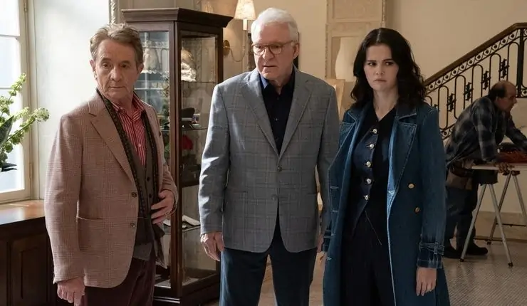 our heros investigate another case in only murders in the building