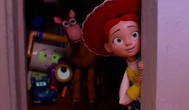 Jessie and her new friends look out for someone in Toy Story 5
