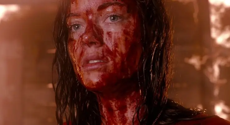 Jane Levy in Evil Dead 2013 reboot with a "Bloody Face"