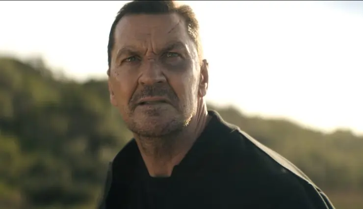 Pate Tate (Craig Fairbrass) glares at someone in Rise Of The Footsoldier: Retribution