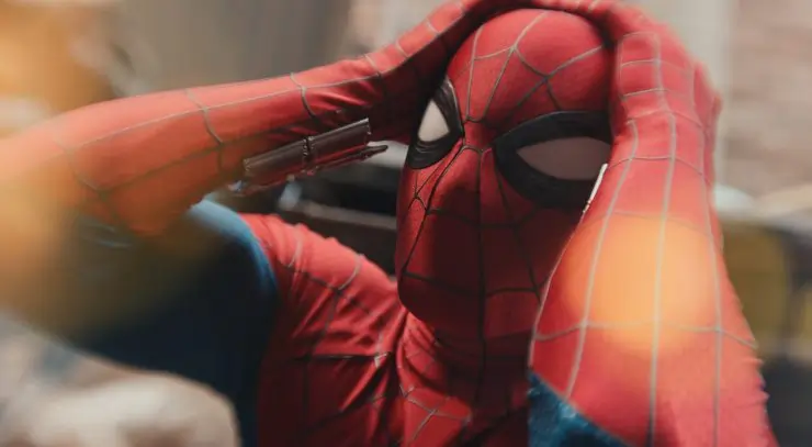 Spider-man looks distressed in Brand New Day