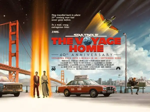 Star Trek: Voyage Home UK 40th Artwork Quad