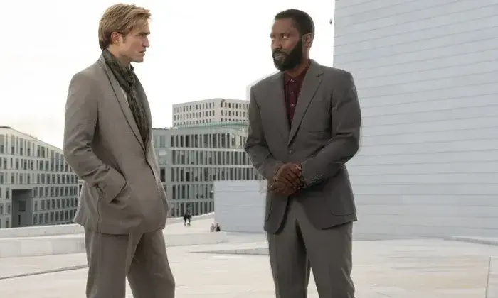 Tenet shot of Neil and Protagonist