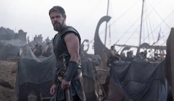 The King watches his men pack up to leave in The Odyssey