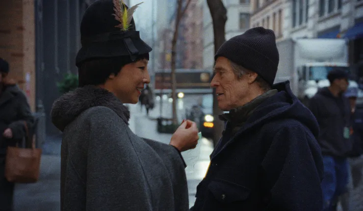 Willem Dafoe and Greta Lee