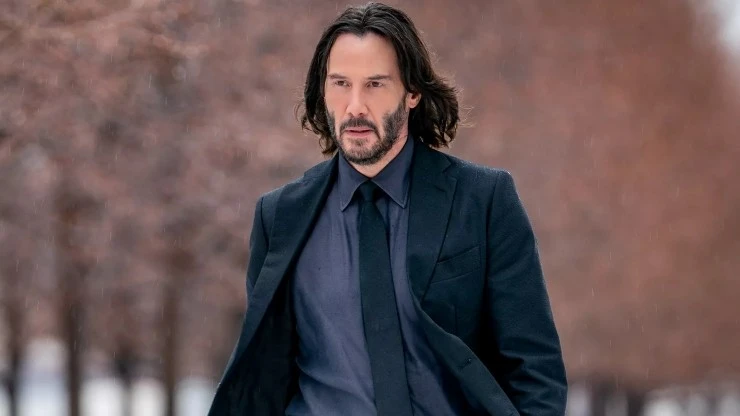 Keanu as John Wick in John Wick 3