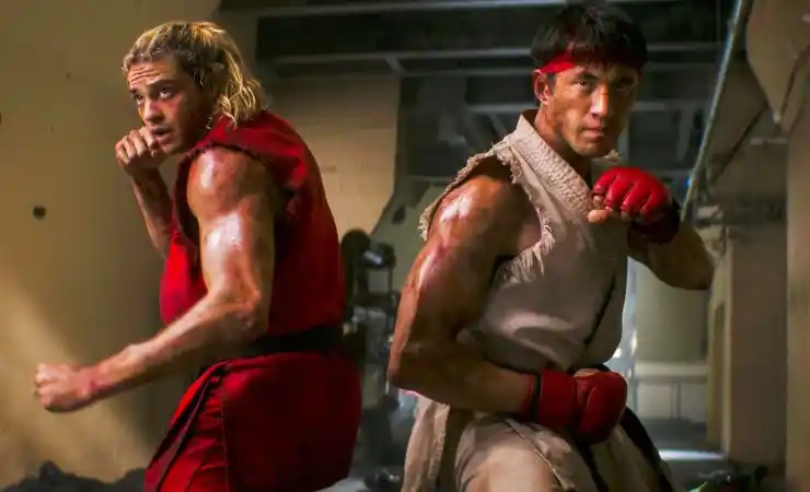 Ken and Ryu ready for a fight in Street Fighter